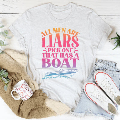 All Men Are Liars Boat Tee