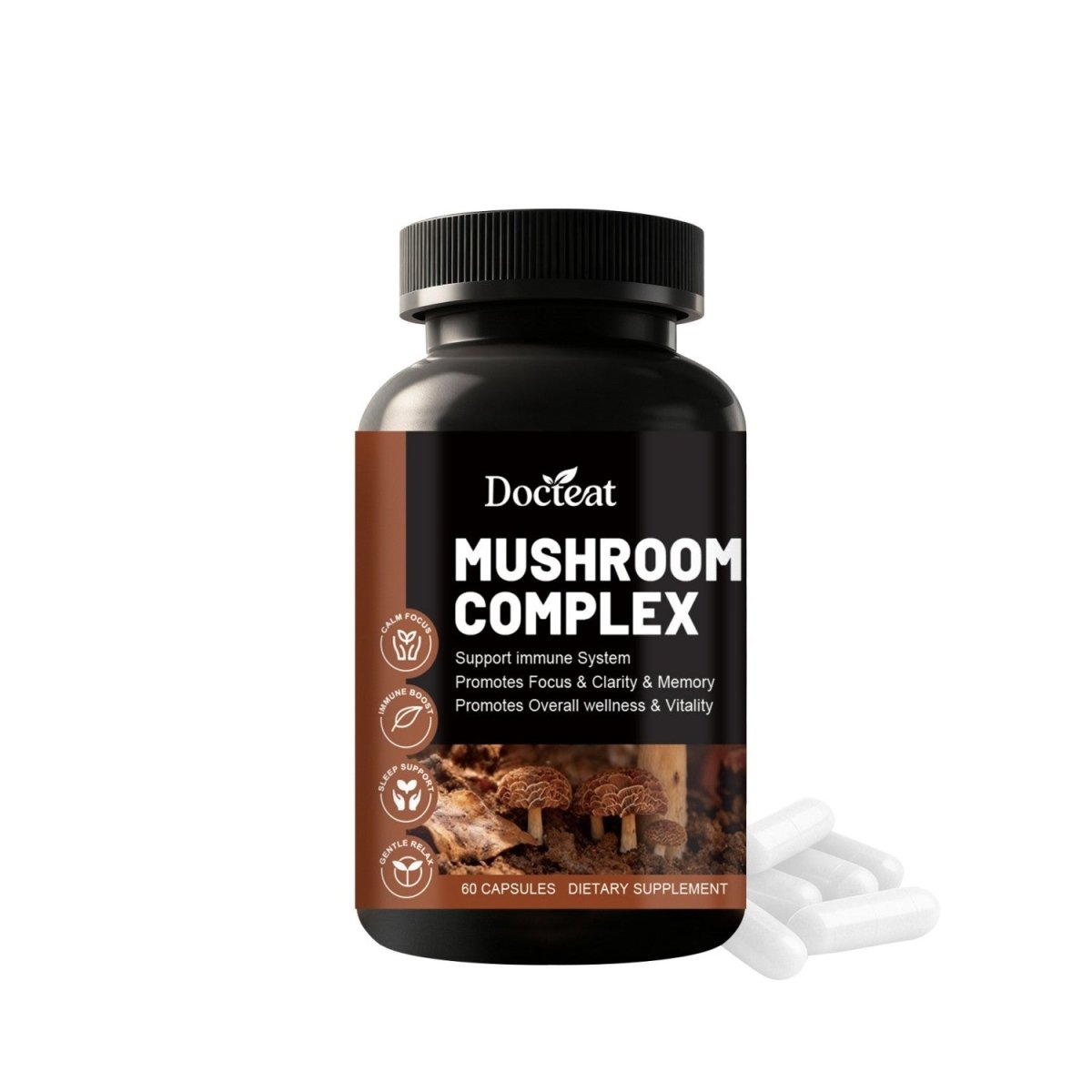 Suplemento dietético herbal premium con vitaminas esenciales