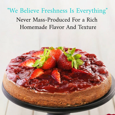Andy Anand Chocolate Strawberry Cheesecake 9" with Real Chocolate Truffles