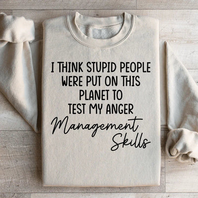 Sweatshirt Compétences en Gestion de la Colère