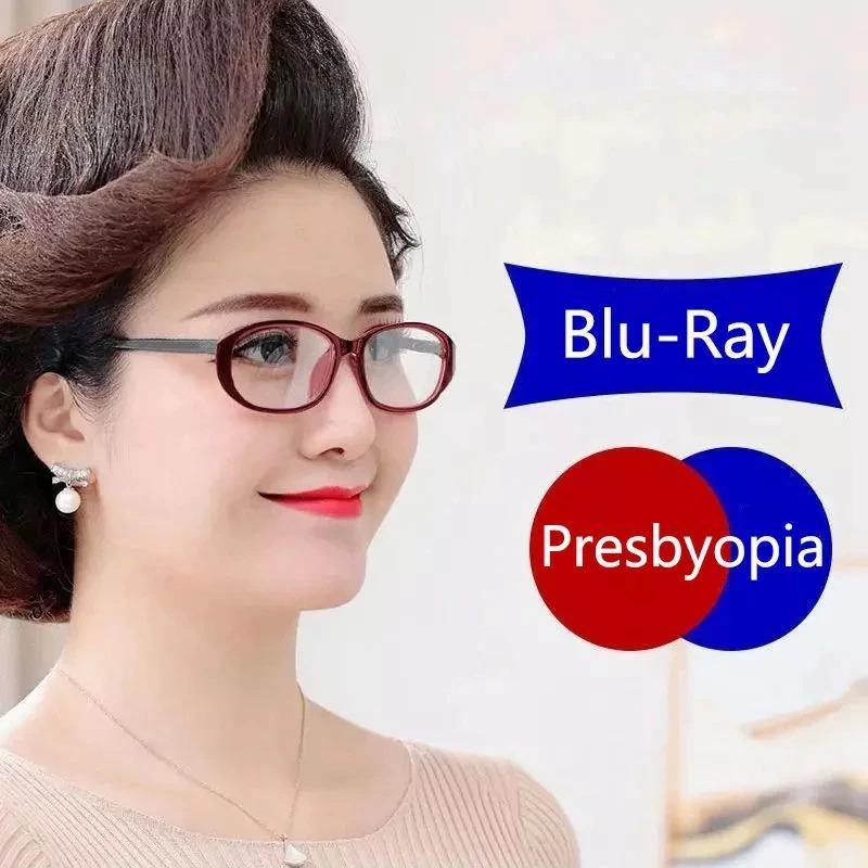 Stylish Anti-Blue Light Cat Eye Reading Glasses for Women - Korvel