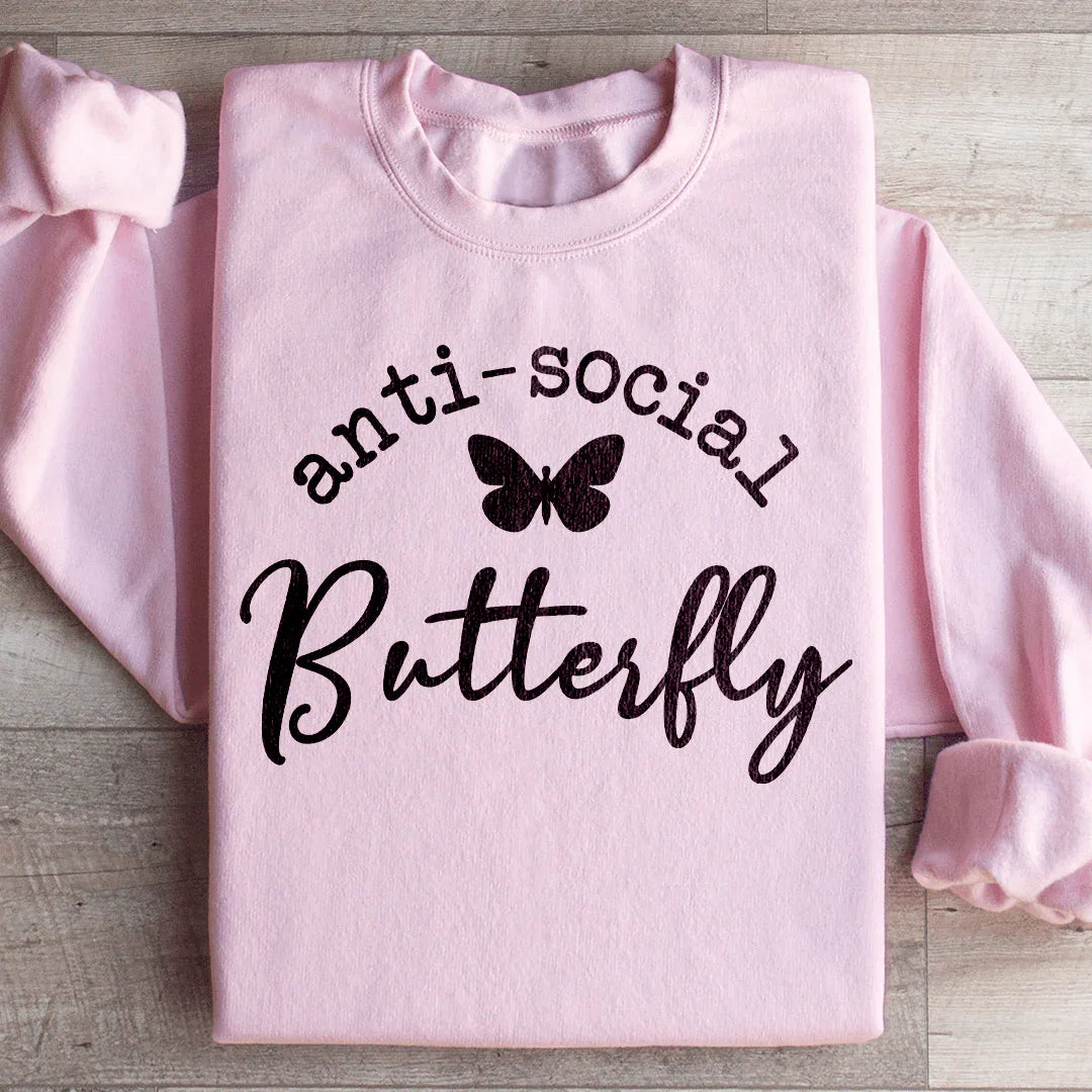 Sweatshirt Anti Social Butterfly