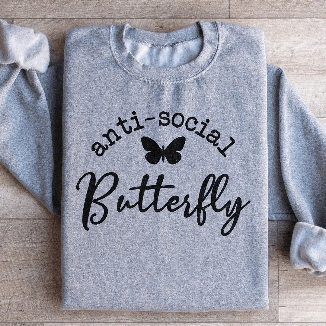 Sweatshirt Anti Social Butterfly