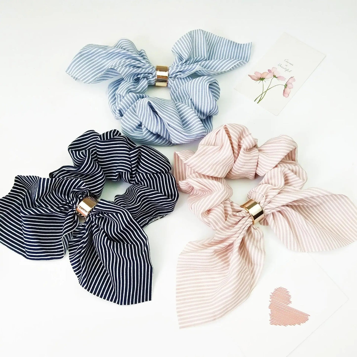Stripe Scrunchie - Set of 2