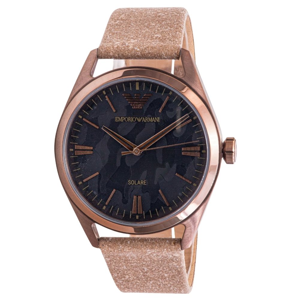 Armani Men's Emporio Watch - Premium Stainless Steel & Leather