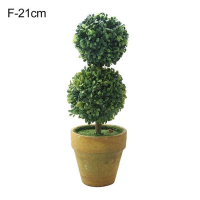 Elegant Artificial Bonsai Tree in Round Potted Decor