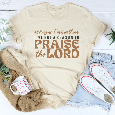 As Long As I'm Breathing Inspirational Tee