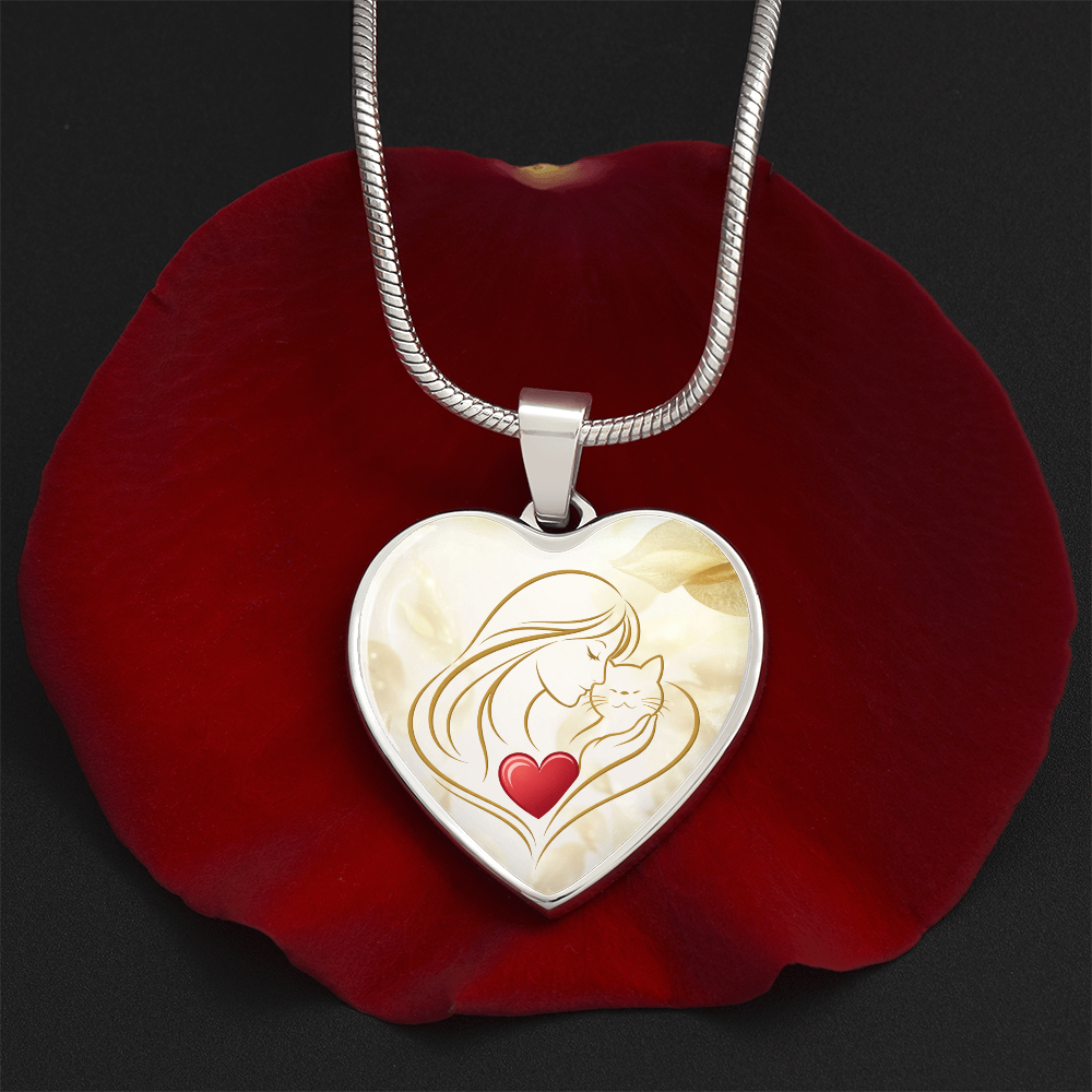 Collar de Corazón Feline Valentine – Un Recuerdo para Amantes de los Gatos