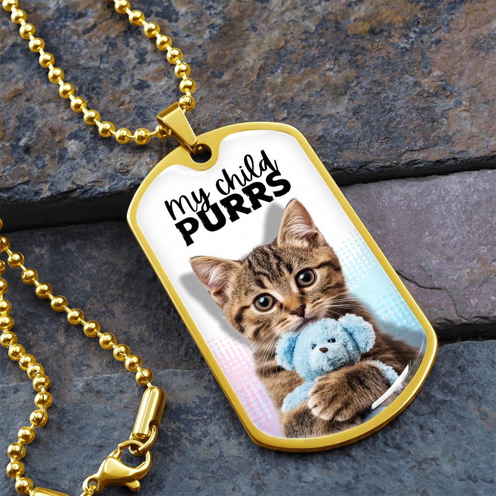 Collier Mon Enfant Ronronne - Bijoux Élégants de Souvenir