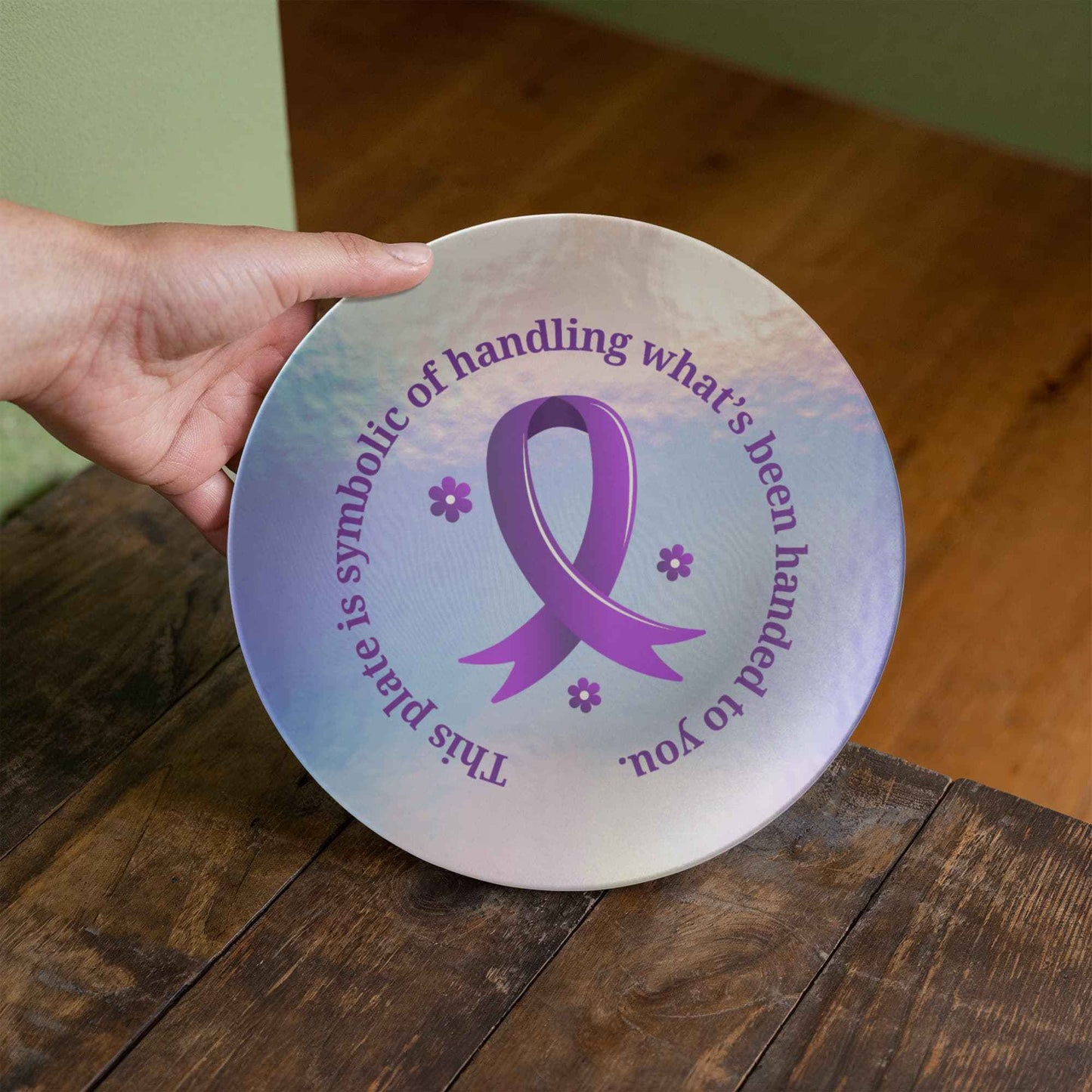 Symbolic Epilepsy Awareness Plate