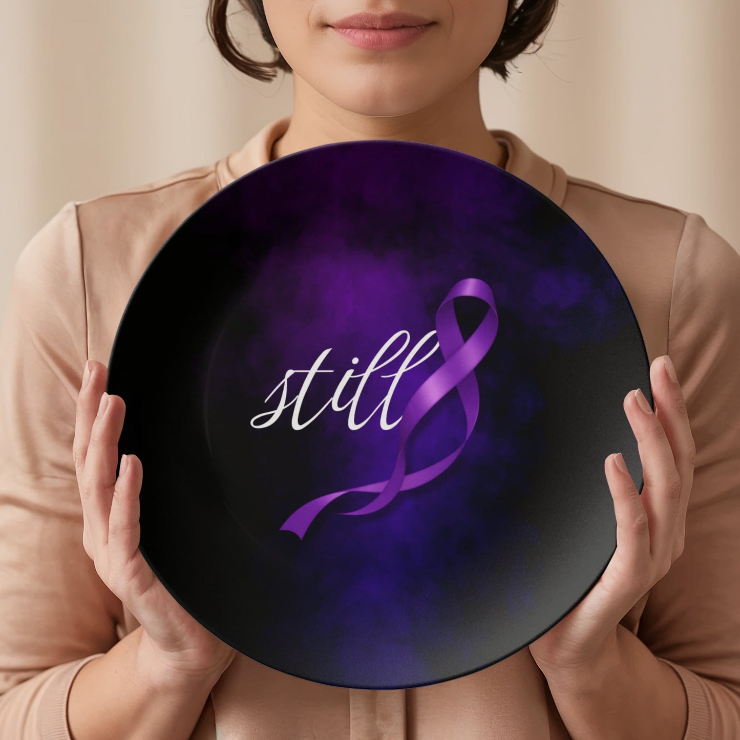 Still Decorative Plate | Epilepsy Awareness Design