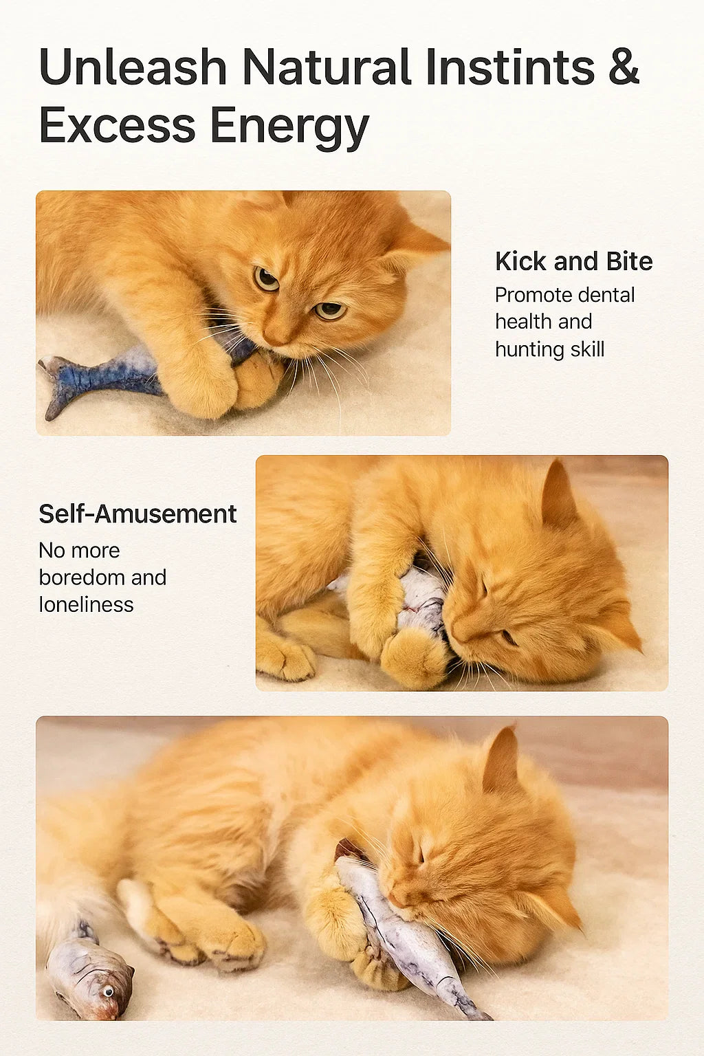 Floppy Fish PlayMate - Interactive Cat Toy