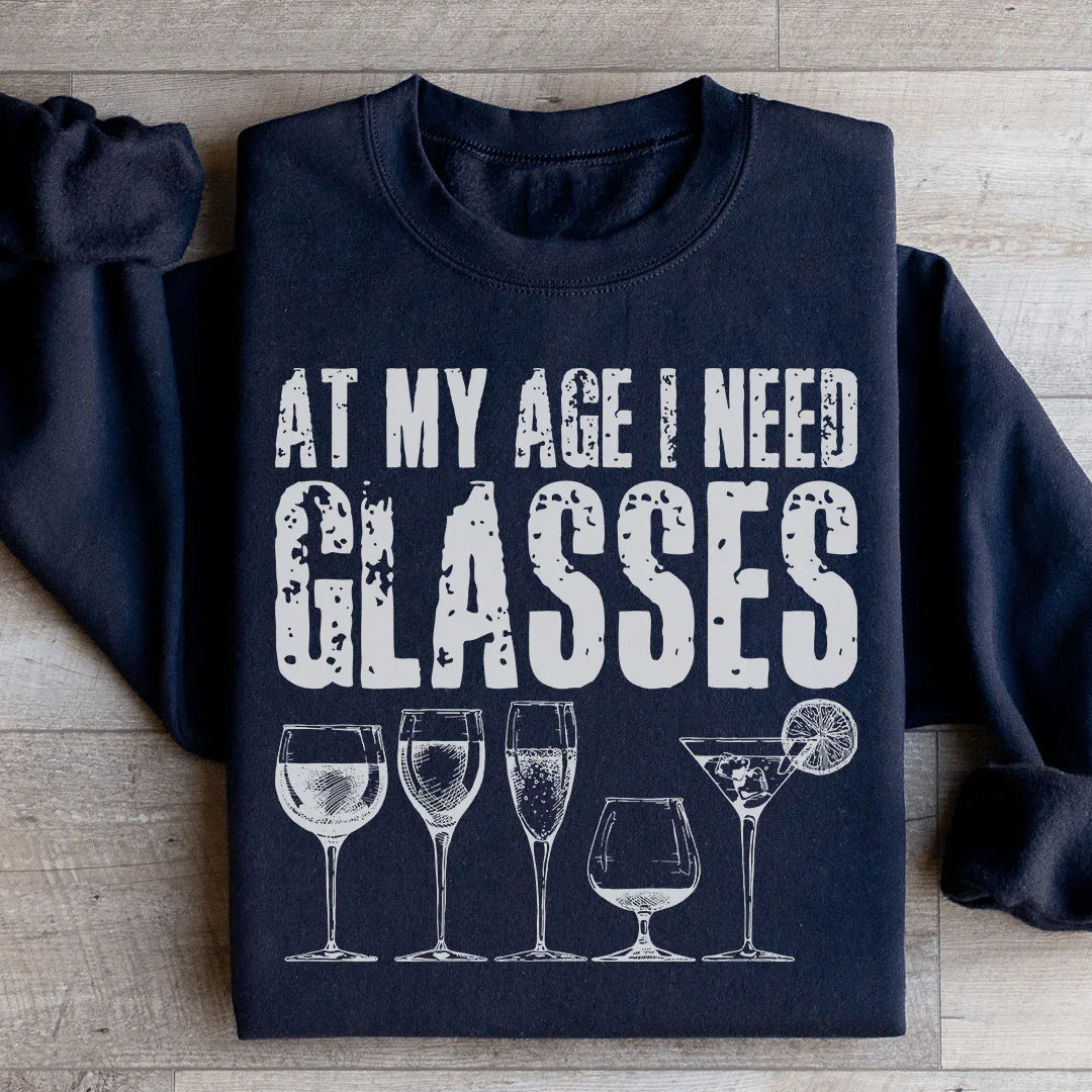 A mi edad necesito gafas sudadera