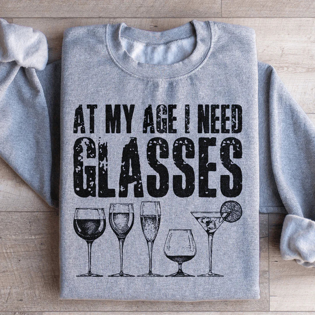A mi edad necesito gafas sudadera
