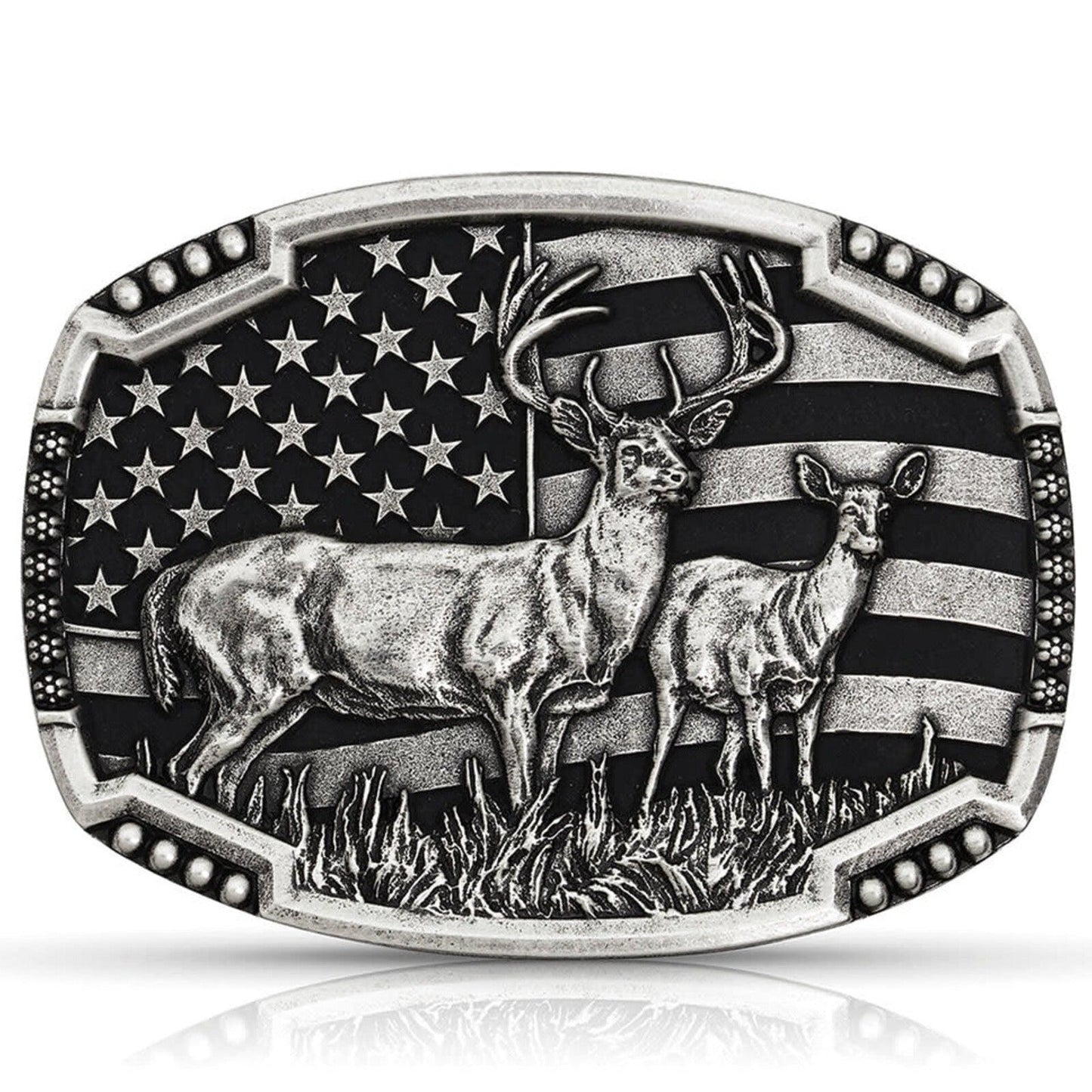 Montana Silversmiths Whitetail Deer Buckle - A Statement Piece - Korvel