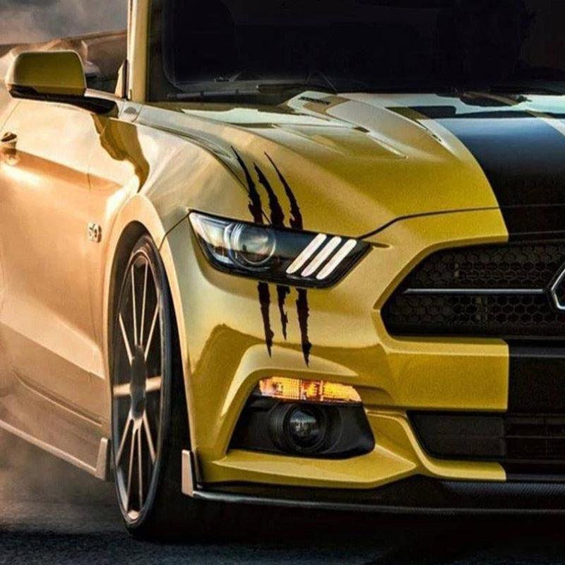Reflective Monster Claw Scratch Stripe Car Decal