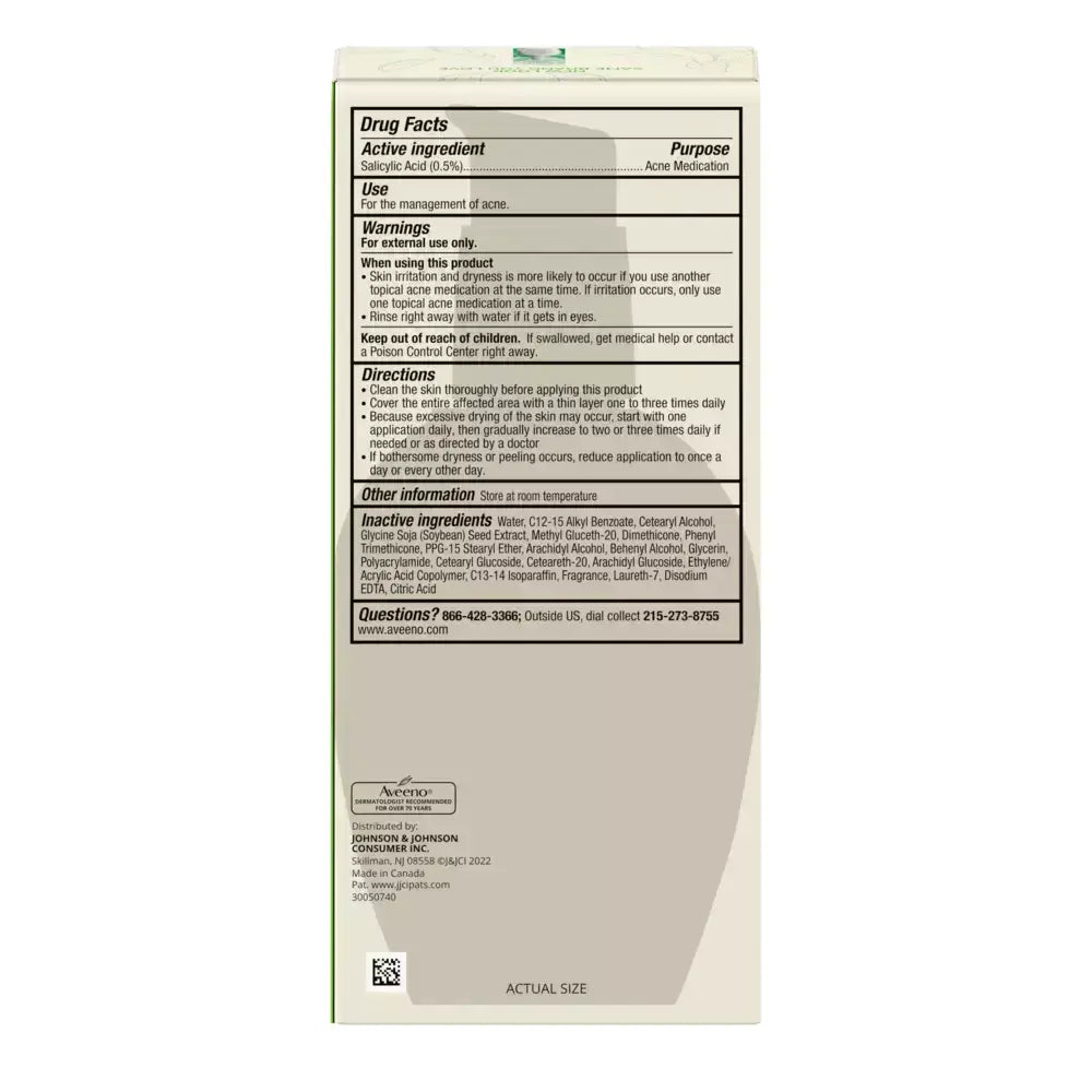 Hydratant quotidien Clear Complexion d'Aveeno - 4 oz