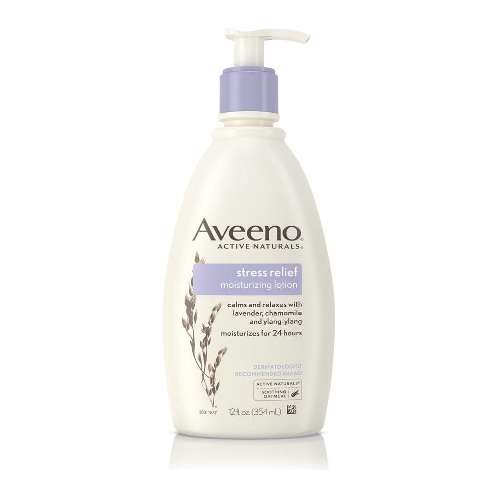 Loción hidratante Aveeno Active Naturals para el alivio del estrés, 12 fl oz