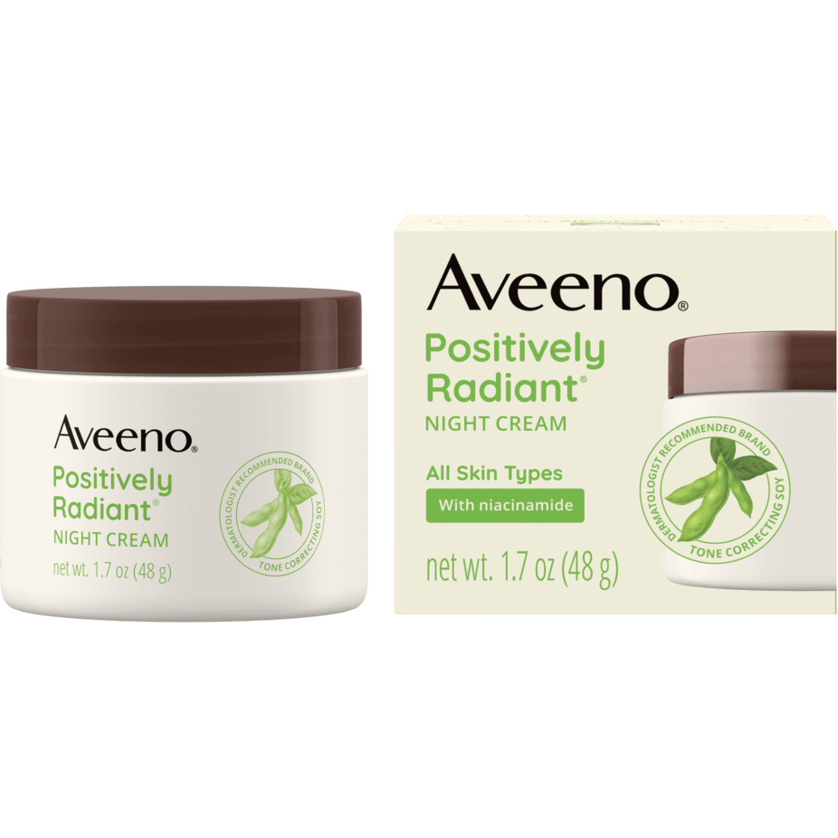 Crema de Noche Positivamente Radiante Aveeno Active Naturals, 1.7 oz