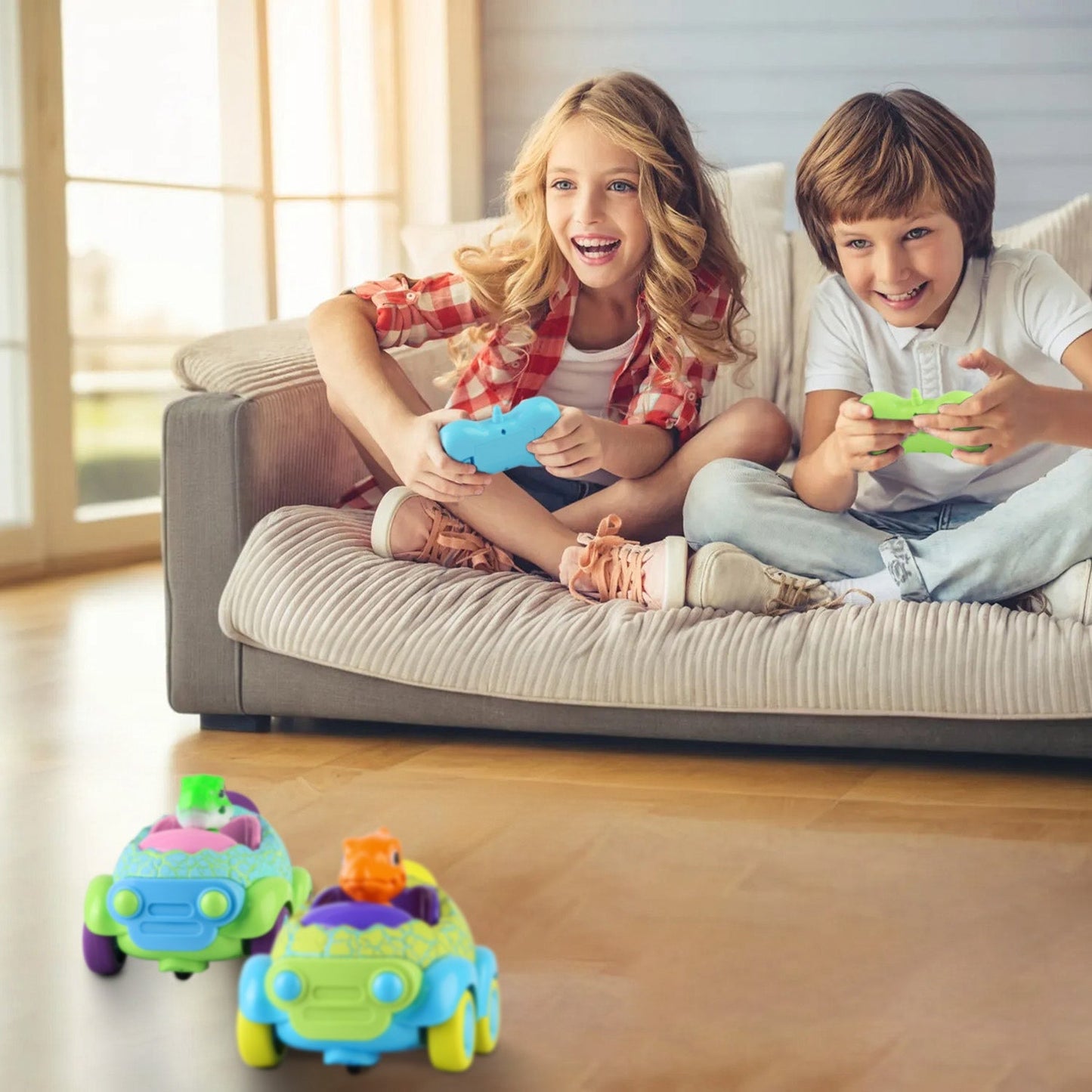 GBruno 2-Pack Dinosaur Remote Control Cars
