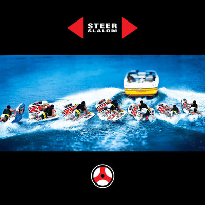 WOW Watersports Zig Zag Steerable Towable Water Tube