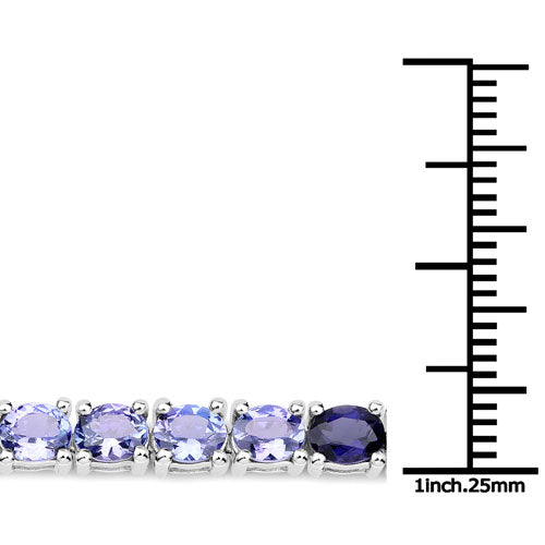 Pulsera de plata esterlina .925 con múltiples piedras genuinas de 12.04 quilates