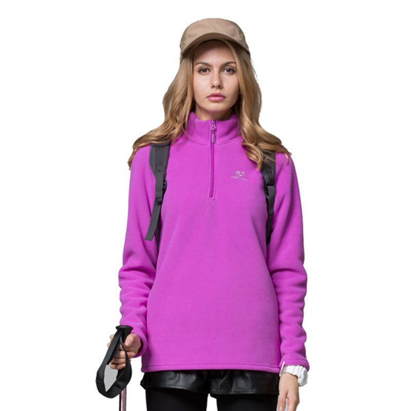Women's Fleece Jacket for Autumn and Winter Outdoor Wear