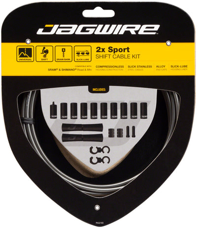 Jagwire 2x Sport Shift Cable Kit - Ice Gray