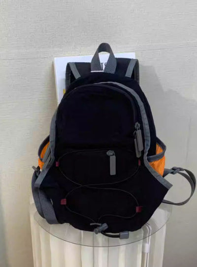 Retro Lightweight Travel Backpack in Contrasting Colors