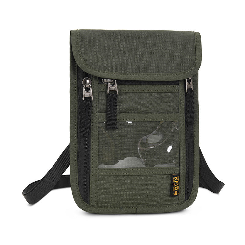 Multifunctional Passport Bag with Ticket Clip - Large Capacity