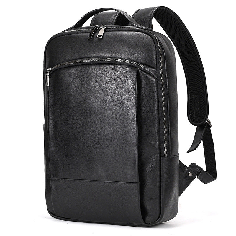 Genuine Leather Large Capacity Travel Backpack