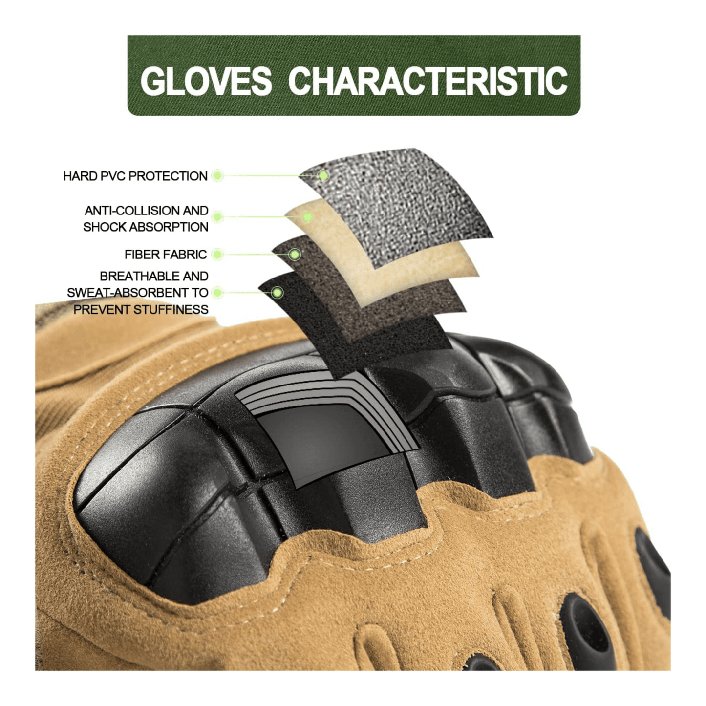 Tactical Military Airsoft Gloves for Outdoor Sports, Paintball, and Motorcycling with Touchscreen Fingertip Capability - Korvel