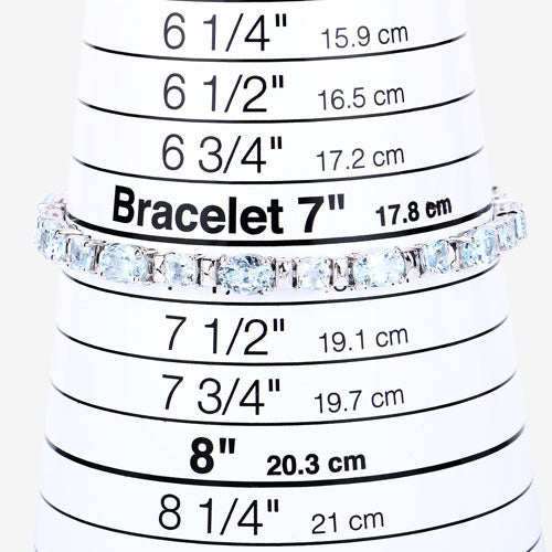 Bracelet en argent sterling avec aquamarine véritable de 10,06 carats