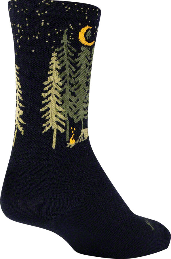 Calcetines Camper de Lana SockGuy - 6" Negro Pequeño/Mediano