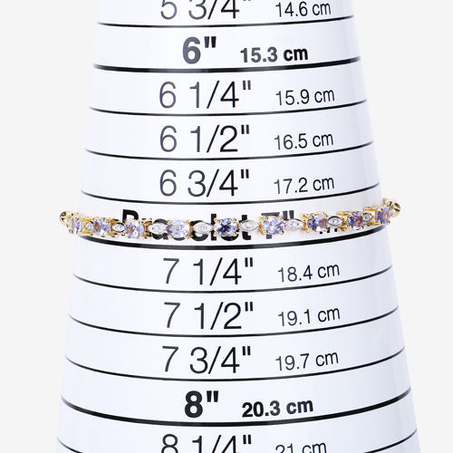 Bracelet en argent sterling avec tanzanite et diamants de 1,56 carat