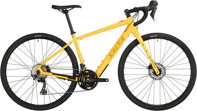Salsa Confluence Drop Bar GRX 600 2x Electric Bike - 700c Aluminum Yellow 53cm