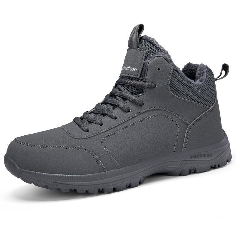 Men's Fleece-Lined Winter Martin Boots for Outdoor Comfort