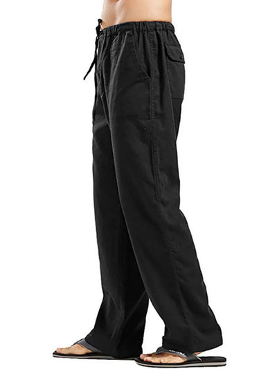 Men's Plus Size Drawstring Joggers with Pockets