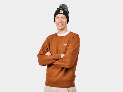 Trek Quilted Crewneck Sweatshirt - X-Small Carmel