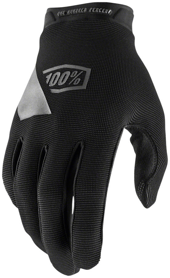 Guantes Ridecamp 100% - Negro de Dedos Completos para Mujeres X-Large