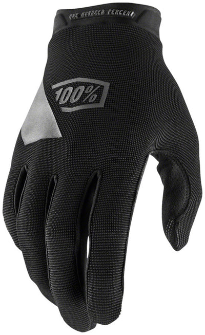 100% Ridecamp Gloves - Black Full Finger Women's Medium