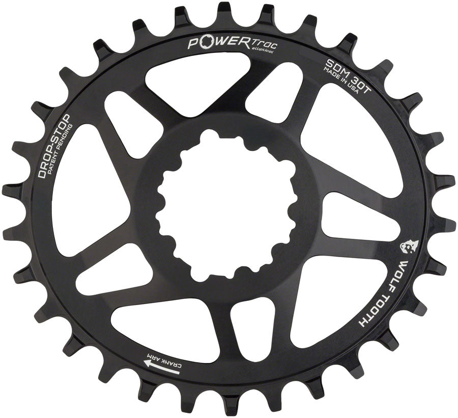 Chaîne de montage direct elliptique Wolf Tooth - 30t pour manivelles SRAM