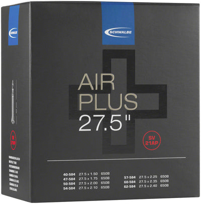 Schwalbe Air Plus Tube - 27.5 x 2.1 - 40mm Presta Valve