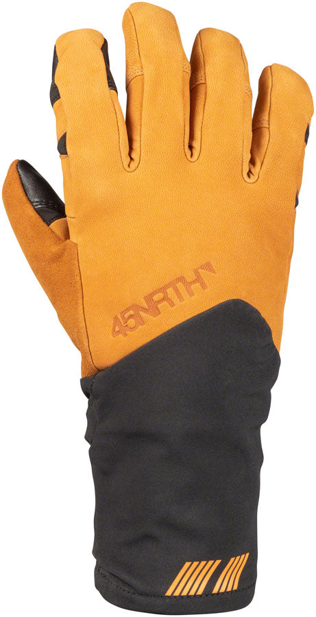 Guantes de cuero 45NRTH Sturmfist 5 LTR - Tan/Negro de dedo completo Mediano