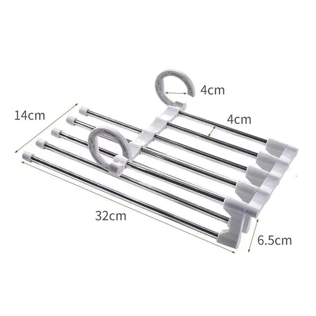 5-in-1 Pant Rack Shelves for Smart Closet Organization