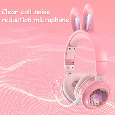 Rabbit Ear Wireless Headphones with Luminous Design