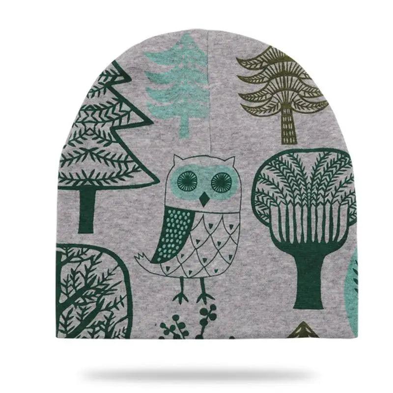 Gorros de Algodón Suave con Dibujos Animados para Niños y Niñas - Otoño e Invierno