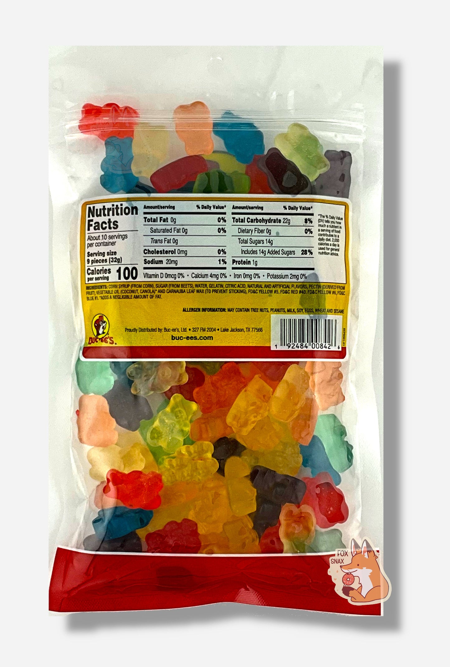 Buc-ee's Oursons en Gélatine Premium - 12 Saveurs