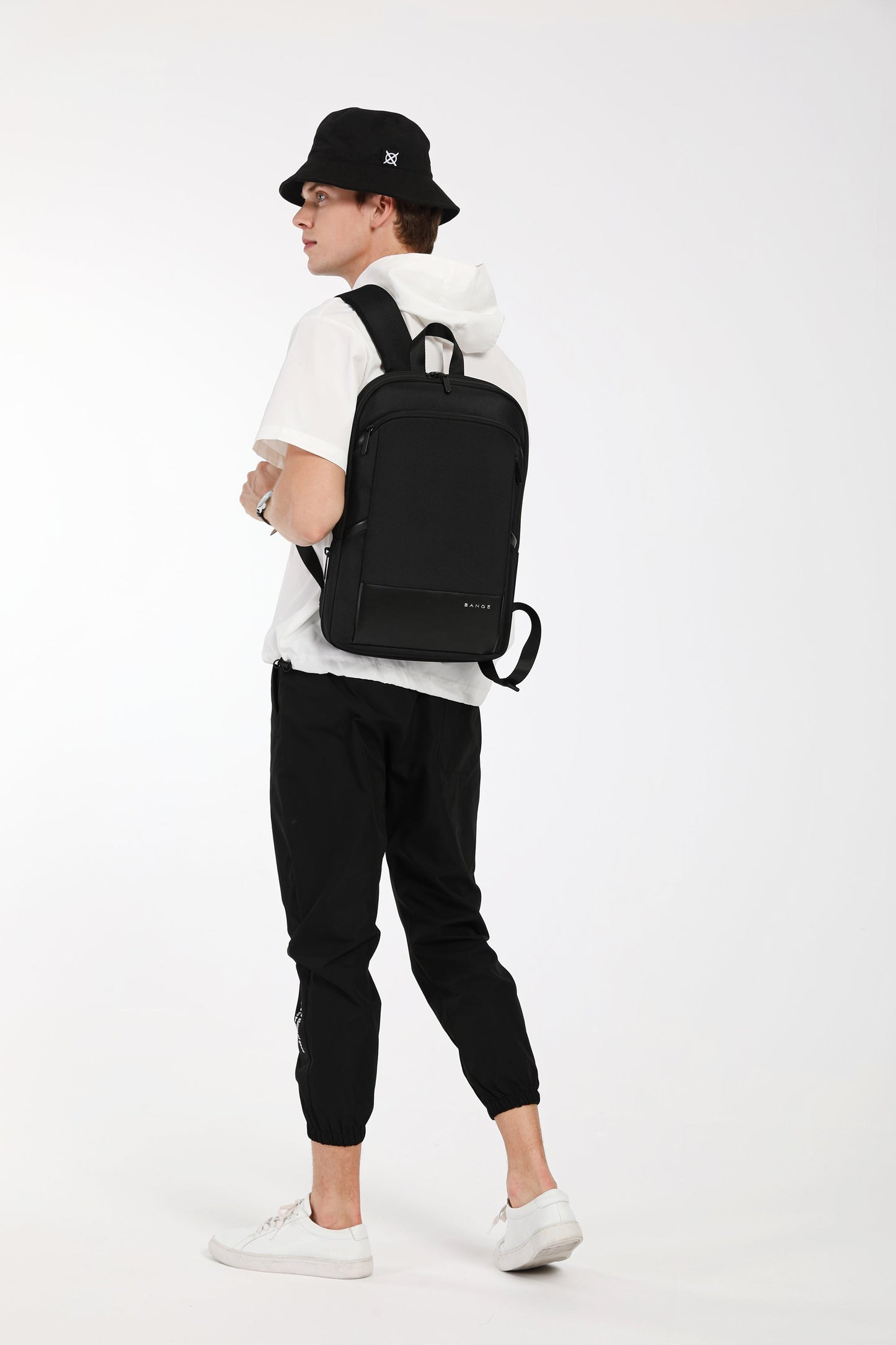 Backpack Ultra Thin Backpack Men's Expandable Large Capacity Business Multi-Function Computer Waterproof Backpack - Korvel