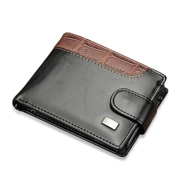 Baellerry Vintage Leather Hasp Small Wallet Coin Pocket Purse Card Holder Men Wallets Money Cartera Hombre Bag Male Clutch - Korvel